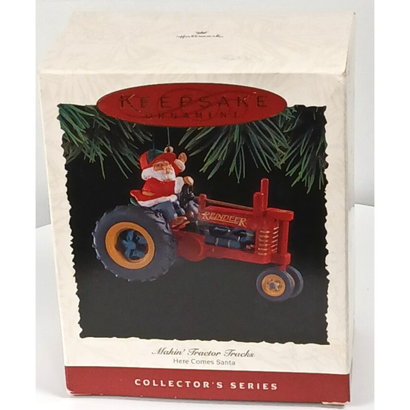 1994 HALLMARK Keepsake MAKIN TRACTOR TRACKS Here Comes Santa - Picture 10 of 11